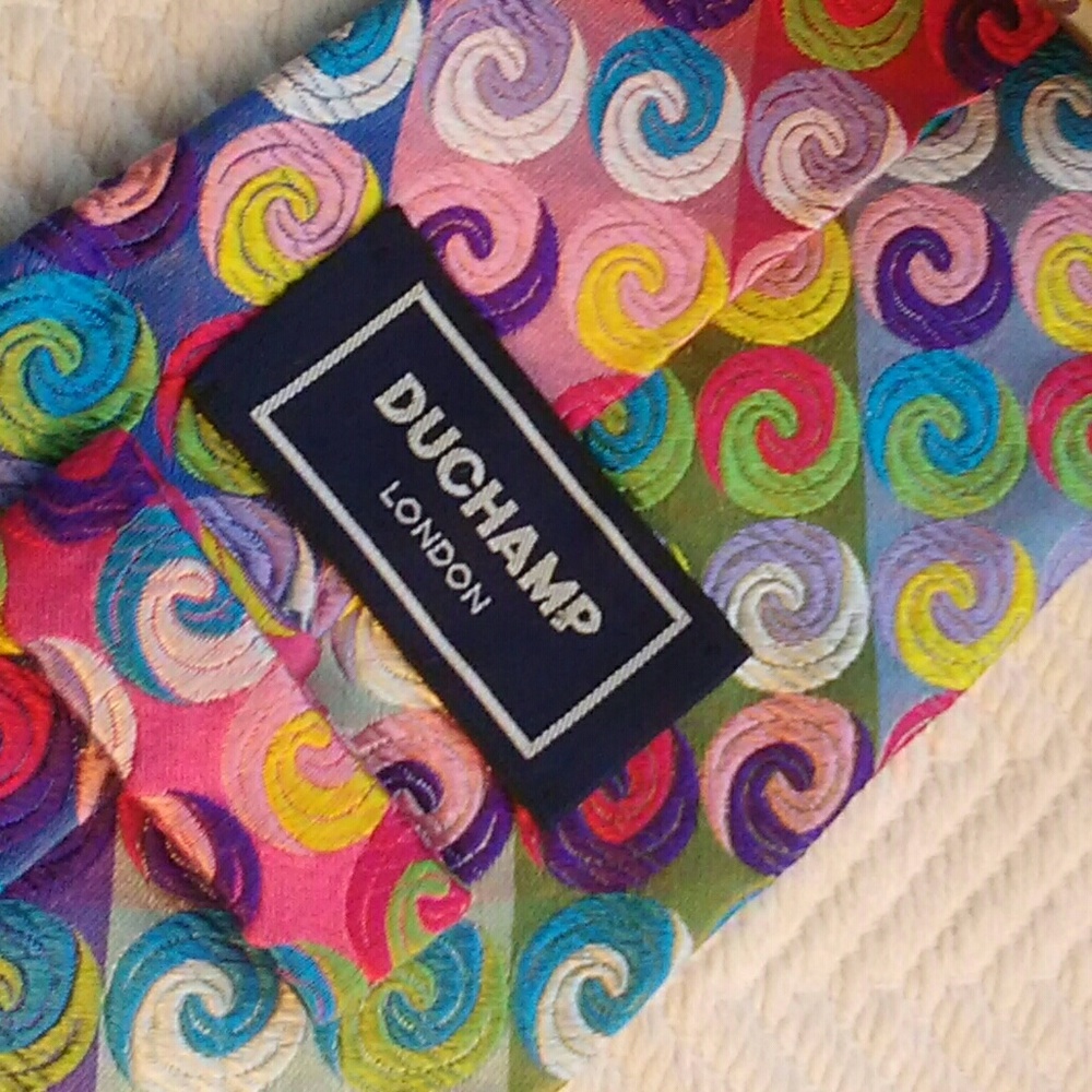 Rare Duchamp London Blue Label Silk Tie 1/500 - Picture 6 of 6